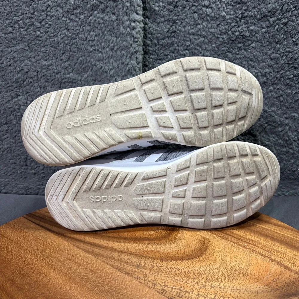 Adidas Cloudfoam Grey White Womens Running Sneakers FY8312 Size 8